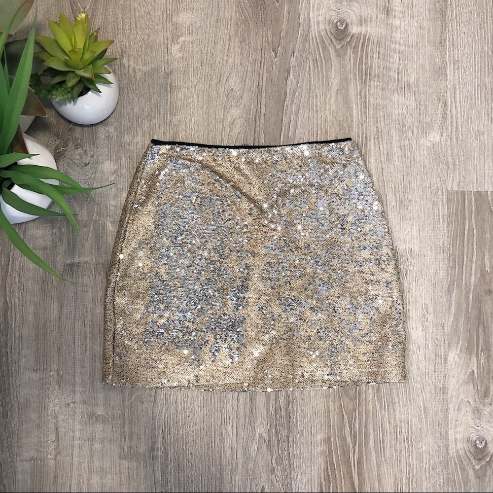 Sequin miniskirt